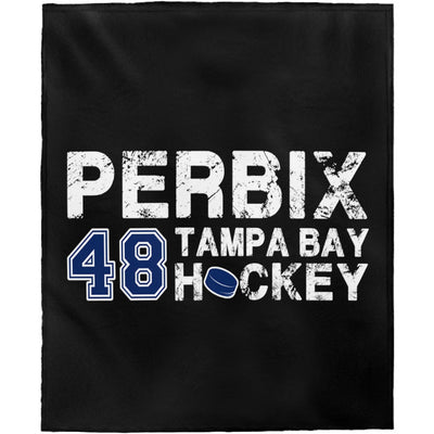 Perbix 48 Tampa Bay Hockey Velveteen Plush Blanket