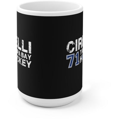 Cirelli 71 Tampa Bay Hockey Ceramic Coffee Mug In Black, 15oz