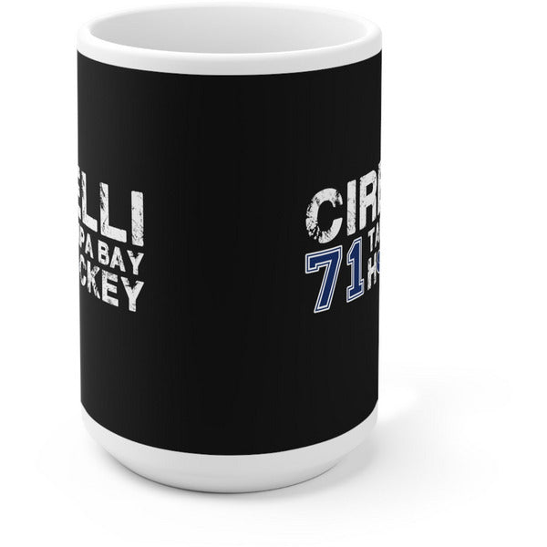 Cirelli 71 Tampa Bay Hockey Ceramic Coffee Mug In Black, 15oz