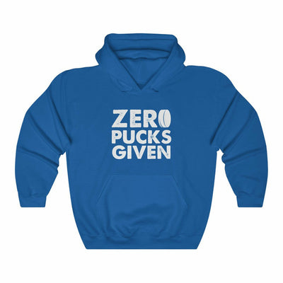 "Zero Pucks Given" Unisex Hooded Sweatshirt