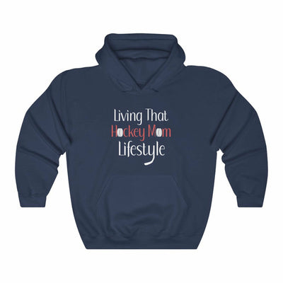 "Living That Hockey Mom Lifestyle" Unisex Hooded Sweatshirt