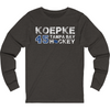 Koepke 45 Tampa Bay Hockey Unisex Jersey Long Sleeve Shirt