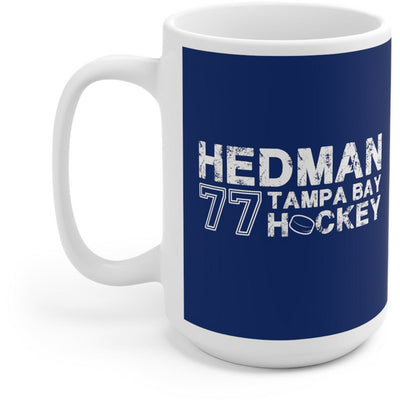 Hedman 77 Tampa Bay Hockey Ceramic Coffee Mug In Blue, 15oz