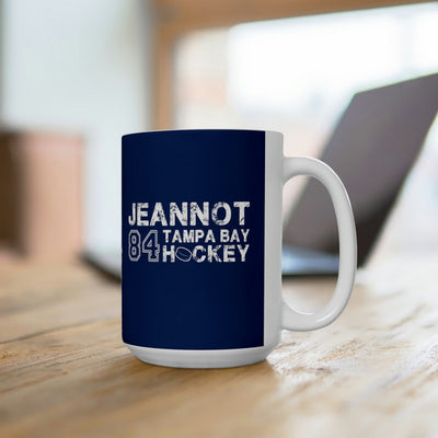 Jeannot 84 Tampa Bay Hockey Ceramic Coffee Mug In Blue, 15oz