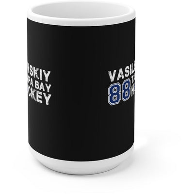 Vasilevskiy 88 Tampa Bay Hockey Ceramic Coffee Mug In Black, 15oz