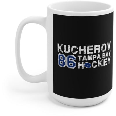 Kucherov 86 Tampa Bay Hockey Ceramic Coffee Mug In Black, 15oz