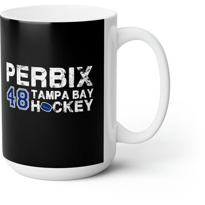 Perbix 48 Tampa Bay Hockey Ceramic Coffee Mug In Black, 15oz