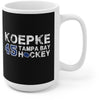 Koepke 45 Tampa Bay Hockey Ceramic Coffee Mug In Black, 15oz