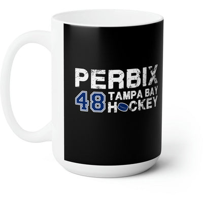 Perbix 48 Tampa Bay Hockey Ceramic Coffee Mug In Black, 15oz