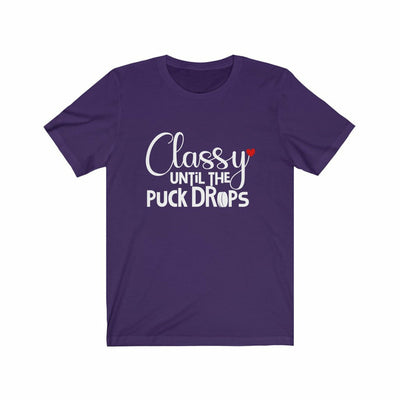 "Classy Until The Puck Drops" Unisex Jersey Tee