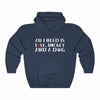 "All I Need Is Love, Hockey And A Dog" Unisex Hooded Sweatshirt