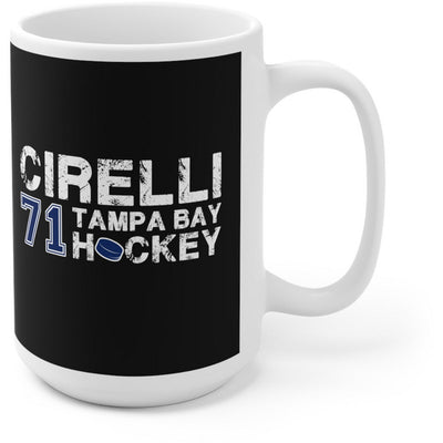 Cirelli 71 Tampa Bay Hockey Ceramic Coffee Mug In Black, 15oz