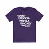 "Don't Puck With A Hockey Mom" Unisex Jersey Tee