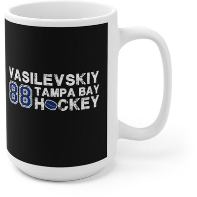 Vasilevskiy 88 Tampa Bay Hockey Ceramic Coffee Mug In Black, 15oz