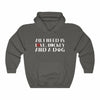 "All I Need Is Love, Hockey And A Dog" Unisex Hooded Sweatshirt