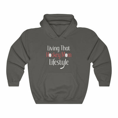 "Living That Hockey Mom Lifestyle" Unisex Hooded Sweatshirt