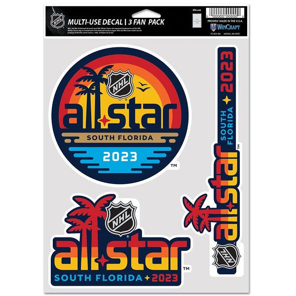 2023 NHL All-Star Game Decal 2 Pack, 4x4 Inch - Dallas Teams Store