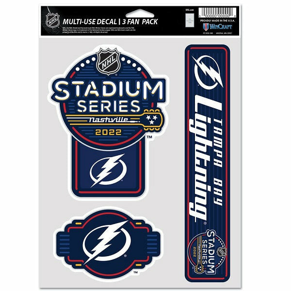 NHL Tampa Bay Lightning Triple Spirit Stickers