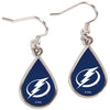 Tampa Bay Lightning Teardrop Dangle Earrings