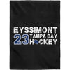 Eyssimont 23 Tampa Bay Hockey Velveteen Plush Blanket