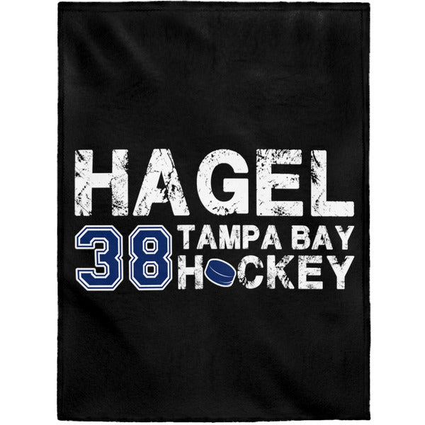 Hagel 38 Tampa Bay Hockey Velveteen Plush Blanket