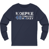 Koepke 45 Tampa Bay Hockey Unisex Jersey Long Sleeve Shirt