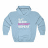 "Eat Sleep Hockey Repeat" Unisex Hooded Sweatshirt