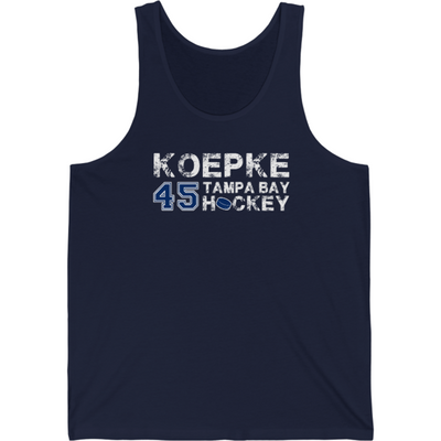 Koepke 45 Tampa Bay Hockey Unisex Jersey Tank Top