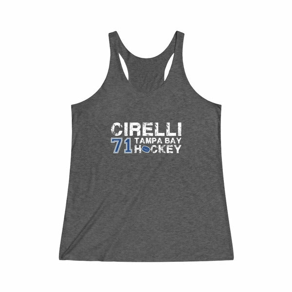 Cirelli 71 Tampa Bay Hockey Women's Tri-Blend Racerback Tank