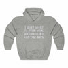 "I Just Want To Drink Wine And Watch Hockey" Unisex Hooded Sweatshirt