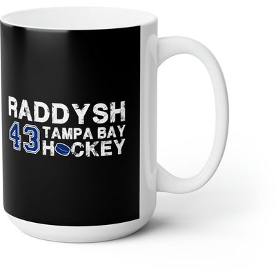 Raddysh 43 Tampa Bay Hockey Ceramic Coffee Mug In Black, 15oz