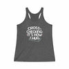 "Cross-checking: It's How I Hug" Women's Tri-Blend Racerback Tank Top