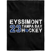 Eyssimont 23 Tampa Bay Hockey Velveteen Plush Blanket